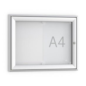 Magnetisk vgmonteret opslagstavle med sikkerhedsls